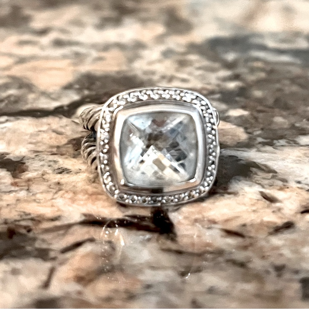 David Yurman Silver and White Ring